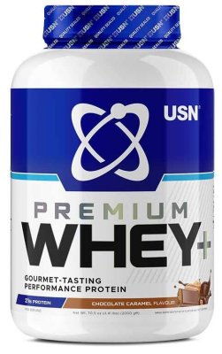 USN Whey+ Premium Protein 2000 g čokoláda karamel