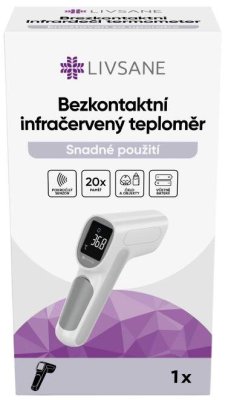 LIVSANE Bezkontaktní infračervený teploměr 1ks