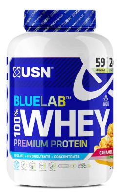 USN BlueLab 100% Whey Protein Premium 908 g caramel popcorn