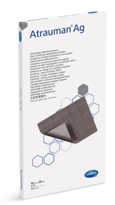 KRYTÍ S MASTÍ A STŘÍBREM ATRAUMAN AG 10X20CM,10KS