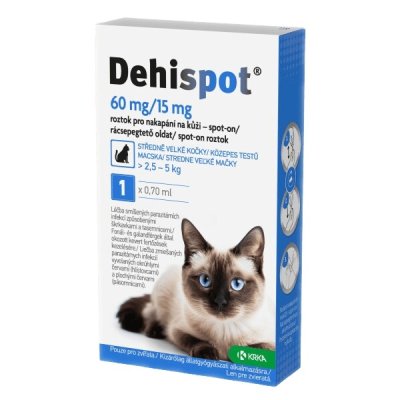 Dehispot 60mg/15mg spot-on 1x0.70ml