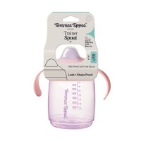 Tommee Tippee hrneček se savičkou 240ml 6m+ růžový