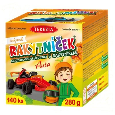 RAKYTNÍČEK želatinky AUTA 140ks