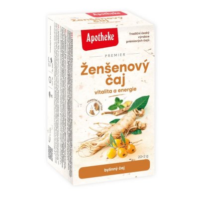 Apotheke Premier Ženšen čaj vitalita+energie 20x2g