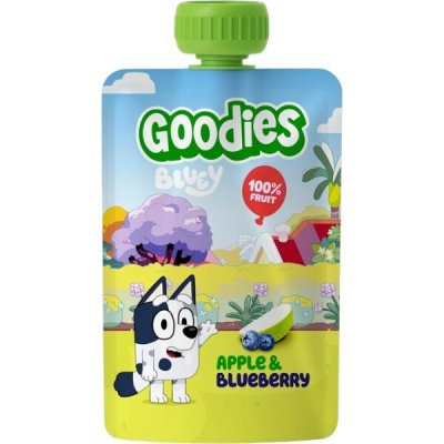 Goodies Bluey ovocná kapsička jablko borůvka 100g