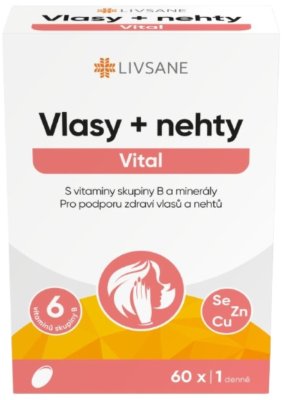 LIVSANE Vlasy+nehty Vital měkké tobolky 60ks