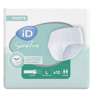 KALHOTKY ABSORPČNÍ ID PANTS LARGE SUPER 7 KAPEK N9 BOKY 100-150CM,2 080ML,PRODYŠNÉ,12KS