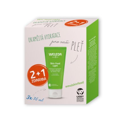 Weleda Skin Food  light univerzální výživný krém 3 x 75 ml dárková sada