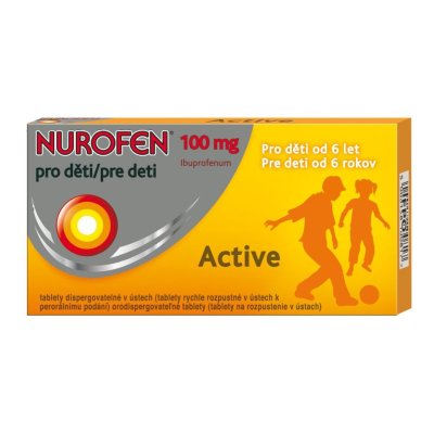 NUROFEN PRO DĚTI ACTIVE - 100MG POR TBL DIS 12