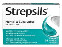STREPSILS MENTOL A EUKALYPTUS 0,6MG/1,2MG PAS 24