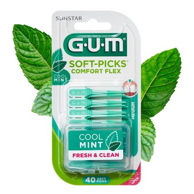 GUM SoftPicks comfort flex Mint 40ks G670M40