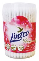 Vatové tyč. LINTEO PREMIUM - papír. 100ks dóza