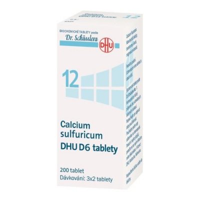 CALCIUM SULFURICUM DHU D5-D30 neobalené tablety 200