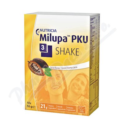 MILUPA PKU 3 SHAKE KAKAO perorální PLV SOL 10X50G