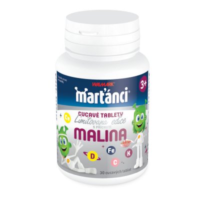Walmark Marťánci cucavé tablety malina tbl.30
