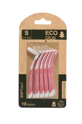 Mezizubní kartáček SOFTdent ECO zahnutý 0.5mm 10ks