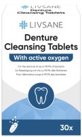 LIVSANE Čisticí tablety na zubní protézy 30 ks