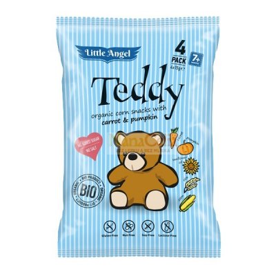 Bezlepkový snack BIO Teddy pro děti 4 x 15 g