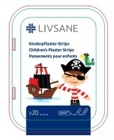 LIVSANE náplast dětská Pirát plech 20ks