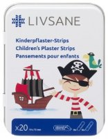 LIVSANE náplast dětská Pirát plech 20ks