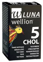 Wellion LUNA testovací proužky cholesterol 5ks - II. jakost