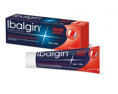 IBALGIN DUO EFFECT 50MG/G+2MG/G krém 100G