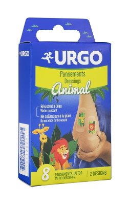 URGO TATTOO Animal Dětská náplast 8ks