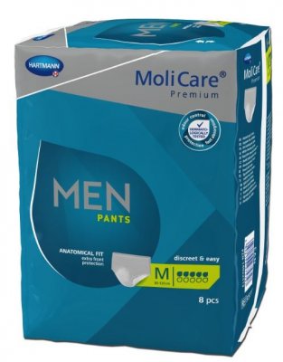 KALHOTKY NAVLÉKACÍ MOLICARE MEN PANTS 5 KAPEK M BOKY 80-120CM,850ML,8KS