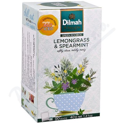 DILMAH Lemongrass&Spearmint bylin.čaj n.s.20x2g DILMAH Lemongrass&Spearmint bylin.čaj n.s.20x2g