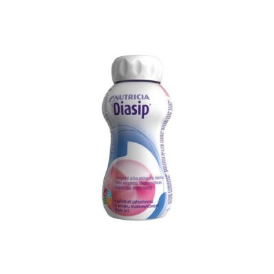 DIASIP S PŘÍCHUTÍ JAHODOVOU perorální SOL 4X200ML