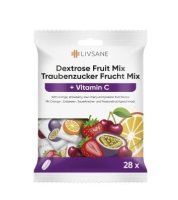 LIVSANE Bonbóny Hroznový cukr vit.C ovoce mix 28ks