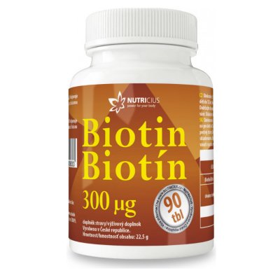 Biotin 300mcg tbl.90