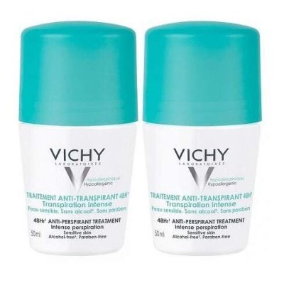 VICHY DEO roll-on pr.pocení DUO 48h Intense 2x50ml VICHY DEO roll-on pr.pocení DUO 48h Intense 2x50ml