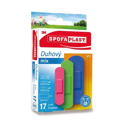 3M Spofaplast 606 Duhový mix 17ks