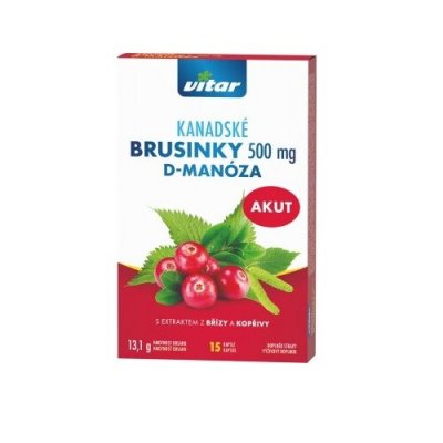 Revital Kanadské brusinky Akut 500 mg cps.15