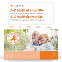 LIVSANE A-Z Multivitamin komplex 50+ tablety 60ks
