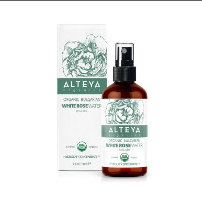 Bio Alteya Růžová voda z bílé růže v skle 120ml