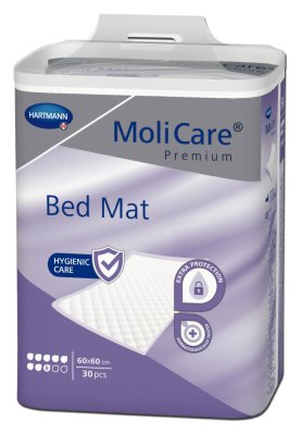 PODLOŽKY MOLICARE BED MAT 8 KAPEK 60X60 60X60, 991ML, 30KS