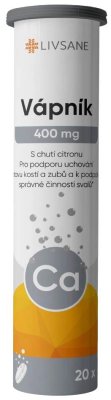 LIVSANE Šumivé tablety CZ Vápník citron 20ks