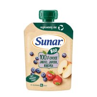 Sunar BIO kapsička Jablko jahoda borůvka 100g