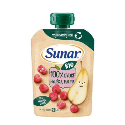 Sunar BIO kapsička Hruška malina 100g