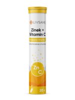 LIVSANE Šumivé tablety CZ Zinek + Vitamin C 20ks