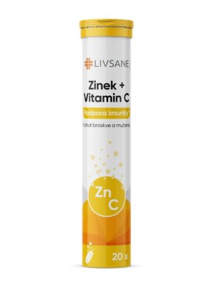 LIVSANE Šumivé tablety CZ Zinek + Vitamin C 20ks