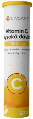 LIVSANE Šumivé tablety CZ Vitamin C 1000 mg 20ks