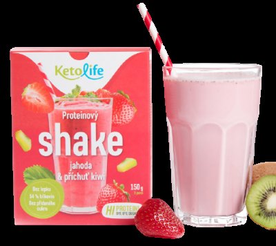 Proteinový shake, Jahoda a příchuť kiwi