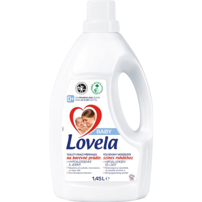 Lovela Baby tekutý prací přípravek na barevné prádlo 1,45 l / 16 pracích dávek Lovela Baby tekutý prací přípravek na barevné prádlo 1,45 l / 16 pracích dávek