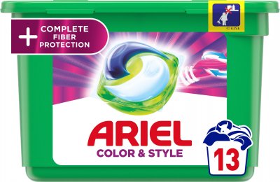 Ariel gelové kapsle All in 1 Color Complete Fiber Protection 13ks