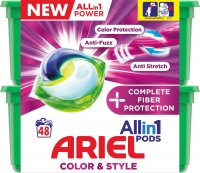 Ariel gelové kapsle All in 1 Color Complete Fiber Protection 48ks