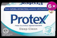 Protex Deep Clean tuhé mýdlo s přirozenou antibakteriální ochranou 6 x 90 g