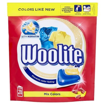 Woolite Mix colors prací gelové kapsle 28ks